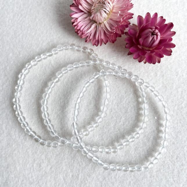 Armband bergkristal 4mm