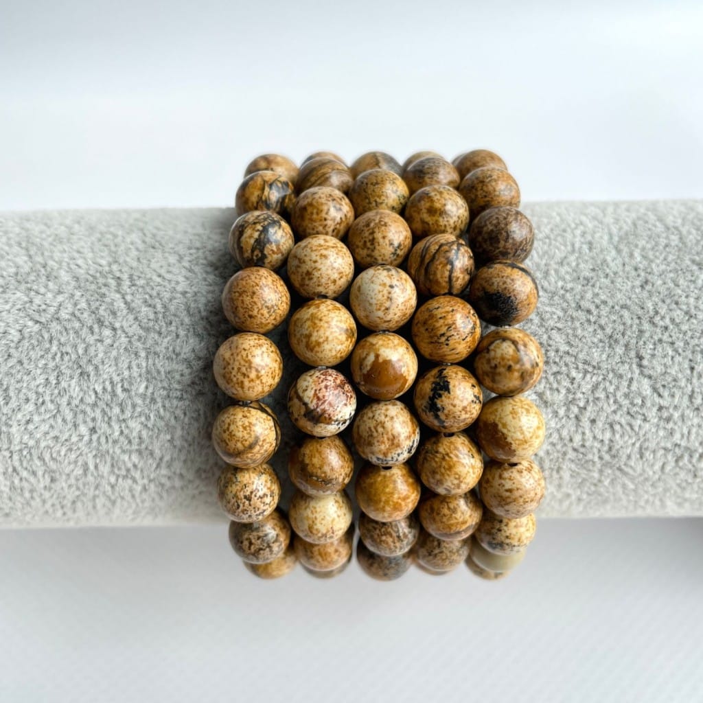 Armband landschaps jaspis 8mm kraal