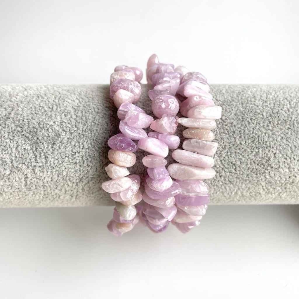 Splitarmband kunziet (grotere kralen)