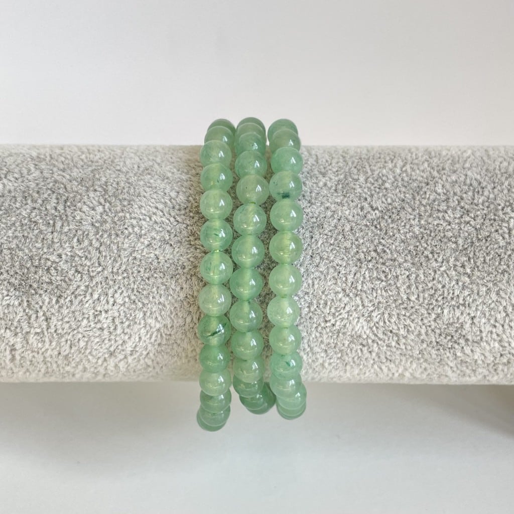 Armband groene aventurijn 6mm kraal