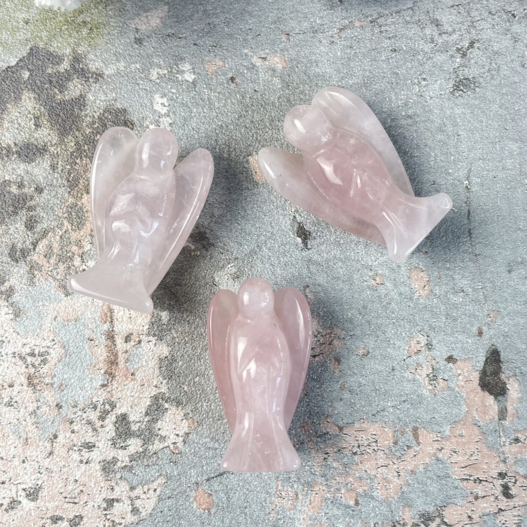 Engel rozenkwarts 4cm
