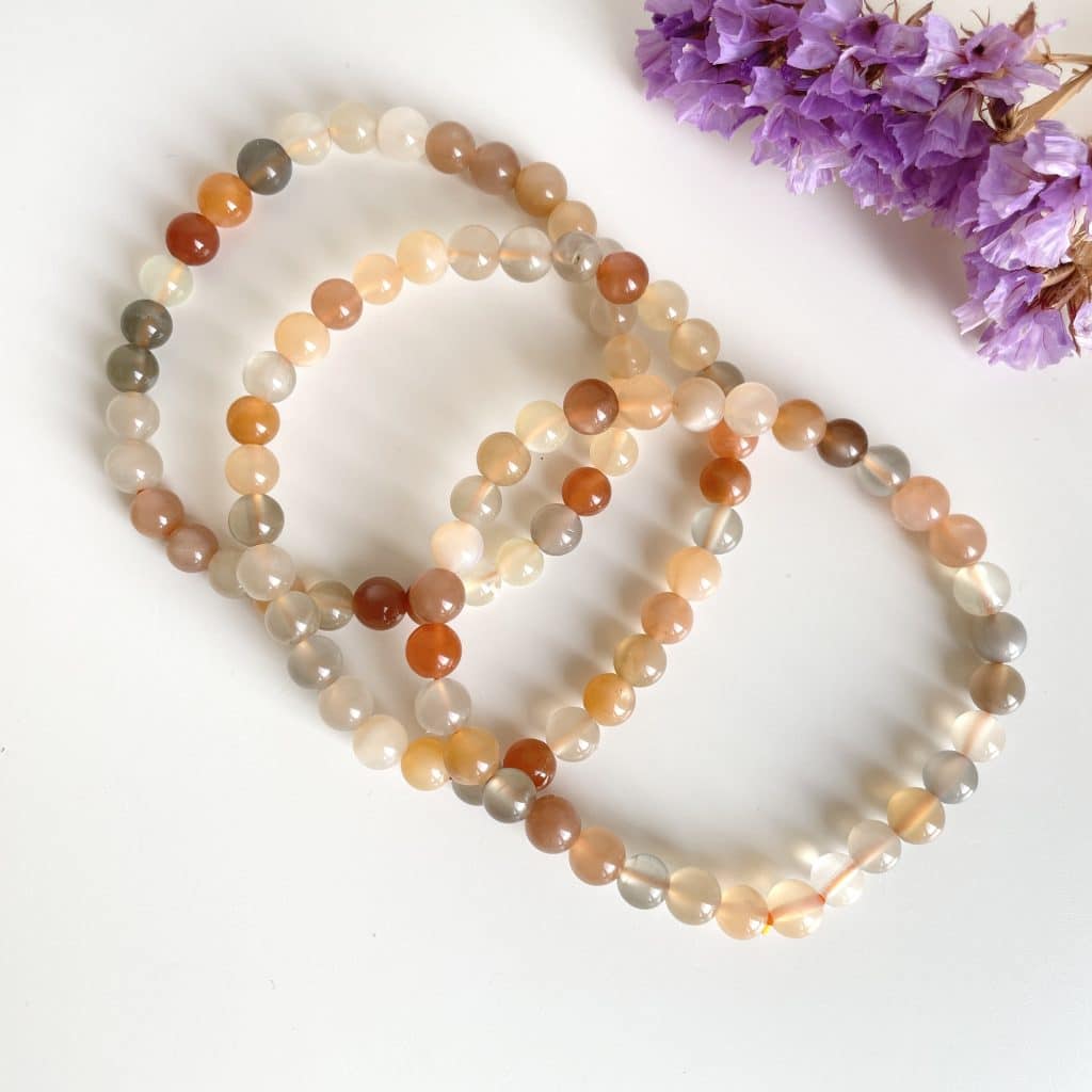 Armband maansteen 6 mm