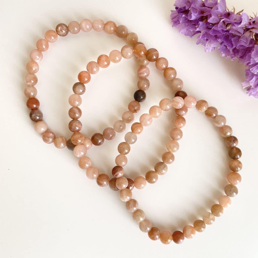 Armband zonnesteen 6mm