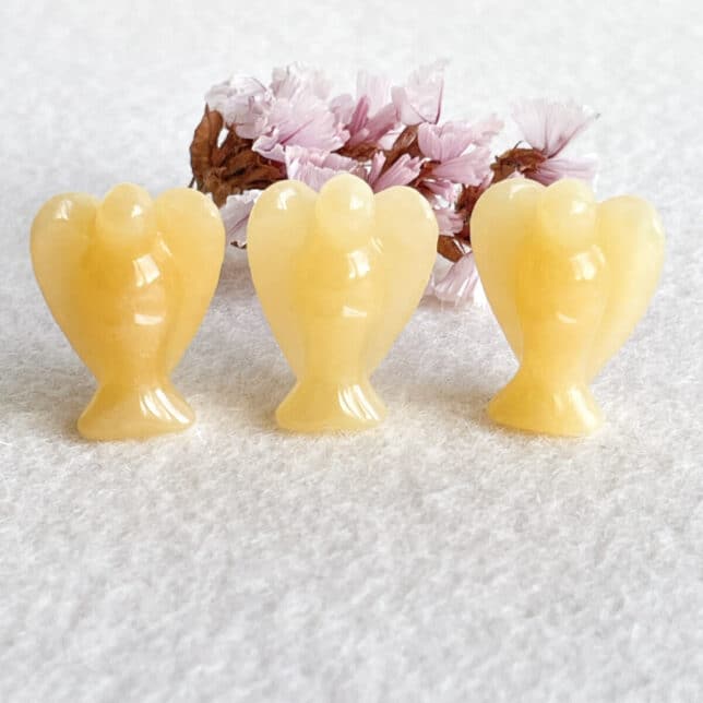 Engeltje gele calciet 2,5cm