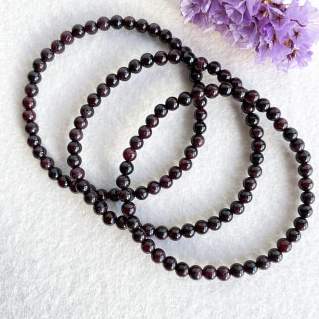 Armband granaat 4mm