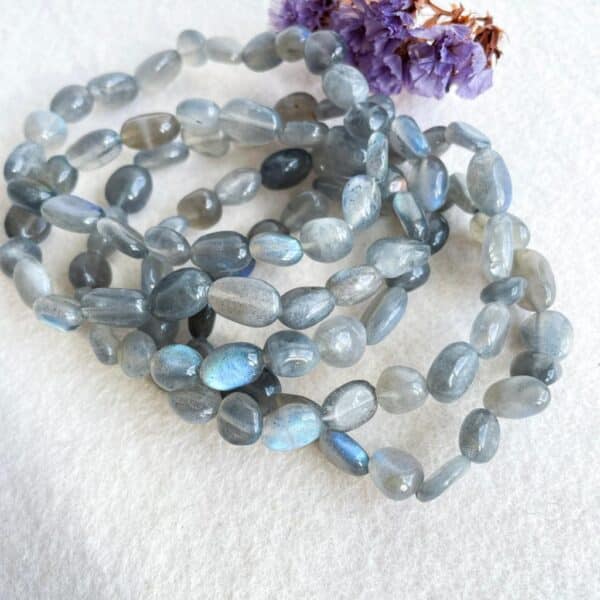 Armband labradoriet nugget