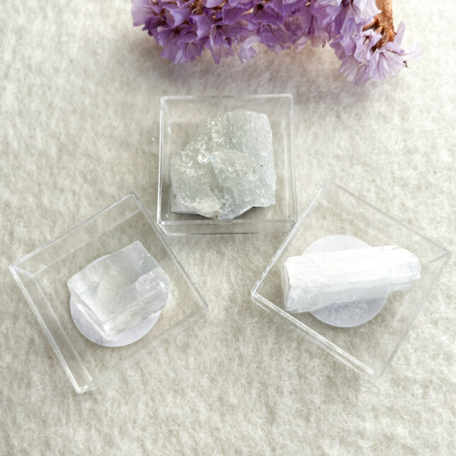3-pack mineralen - Inzicht, vrede - Wit