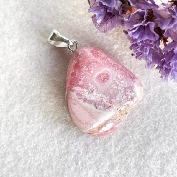 Hanger rhodochrosiet (zilver) 4