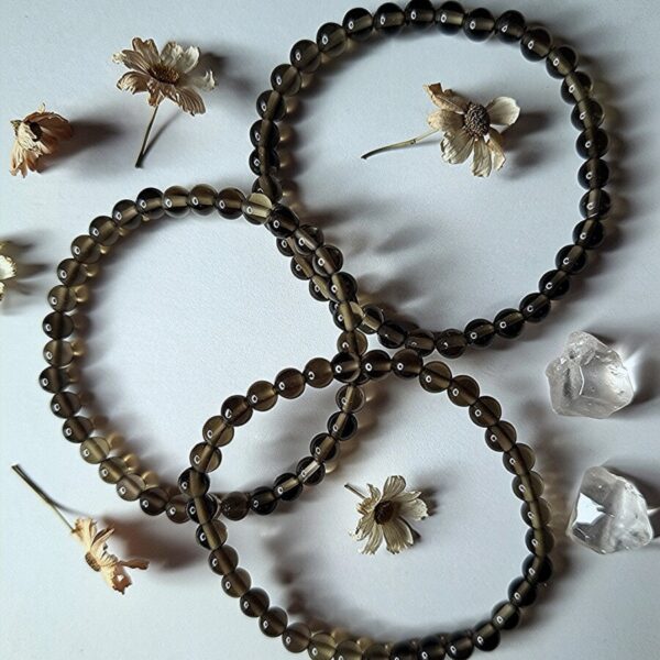 Rookkwarts kinderarmband 4 mm