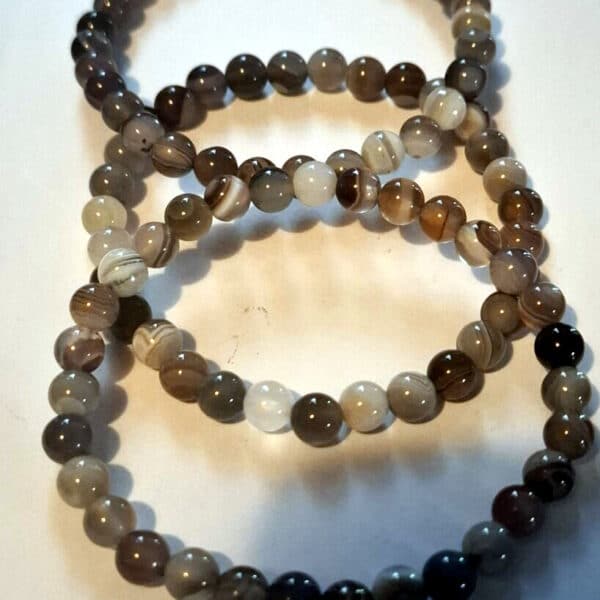 Botswana agaat kogelarmband 6mm