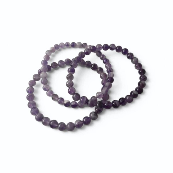 Chevron Amethist armband 6mm