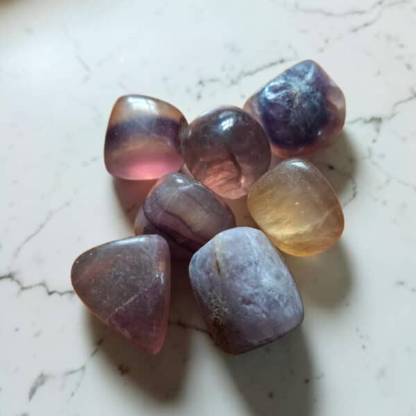 Regenboog Fluoriet trommelsteen