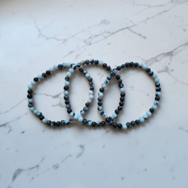 Armband Zebra jaspis 4mm