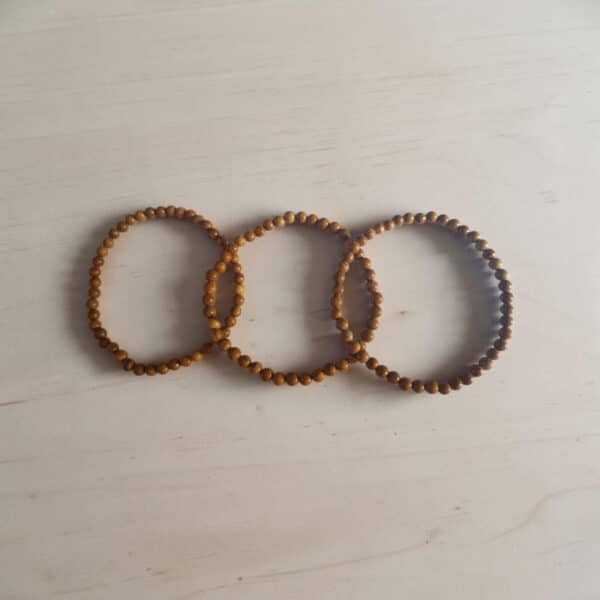 Fossiel armband 4mm kraal
