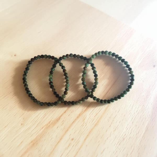 Armband Afrikaans Turkoois kralen 4mm