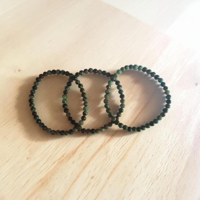 Armband Afrikaans Turkoois kralen 4mm